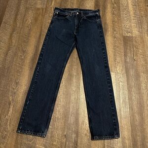 Levi's Men's Dark Blue Straight Jeans